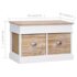 vidaXL Hall Bench 70x35x45 cm Paulownia Wood - Image 8