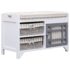 vidaXL Hall Bench White 70x33.5x45 cm Paulownia Wood