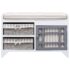 vidaXL Hall Bench White 70x33.5x45 cm Paulownia Wood - Image 2