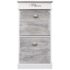 vidaXL Shoe Cabinet Grey 50x28x98 cm Paulownia Wood - Image 2