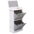 vidaXL Shoe Cabinet Grey 50x28x98 cm Paulownia Wood - Image 5