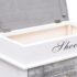 vidaXL Shoe Cabinet Grey 50x28x98 cm Paulownia Wood - Image 6