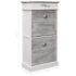vidaXL Shoe Cabinet Grey 50x28x98 cm Paulownia Wood - Image 9