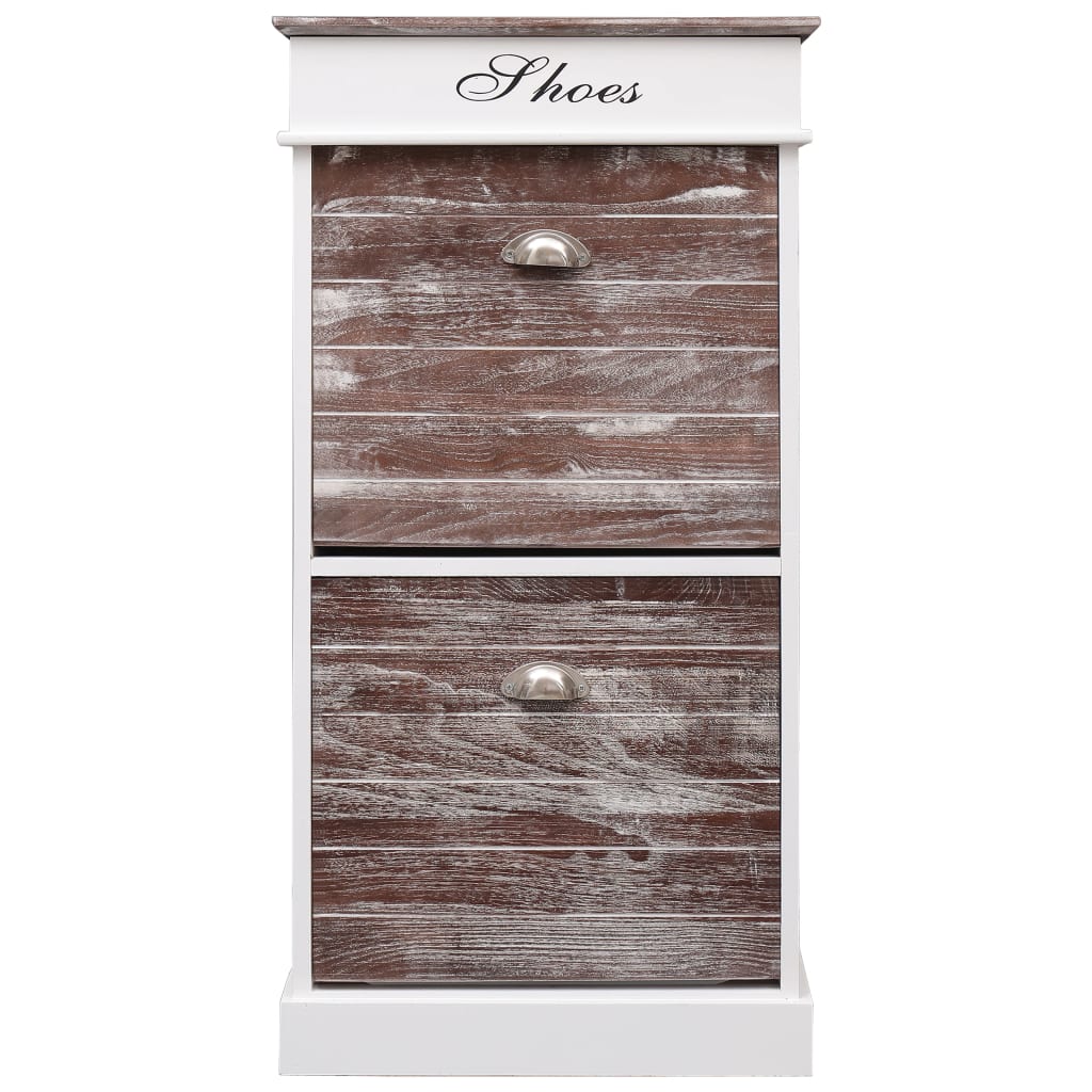 8719883668567_g_en_hd_1 vidaXL Shoe Cabinet Brown 50x28x98 cm Paulownia Wood - Image 2