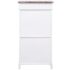 vidaXL Shoe Cabinet Brown 50x28x98 cm Paulownia Wood - Image 3