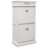 vidaXL Shoe Cabinet White 50x28x98 cm Paulownia Wood