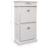 vidaXL Shoe Cabinet White 50x28x98 cm Paulownia Wood - Image 8