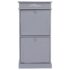 vidaXL Shoe Cabinet Grey 50x28x98 cm Paulownia Wood - Image 2