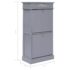 vidaXL Shoe Cabinet Grey 50x28x98 cm Paulownia Wood - Image 9