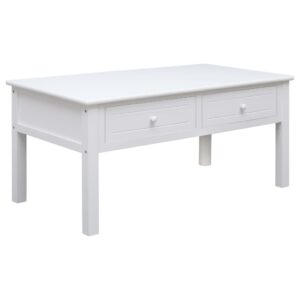 vidaXL Coffee Table White 100x50x45 cm Wood