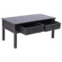 vidaXL Coffee Table Black 100x50x45 cm Wood - Image 4