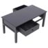 vidaXL Coffee Table Black 100x50x45 cm Wood - Image 5