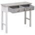vidaXL Console Table Grey 90x30x77 cm Wood - Image 4