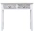 vidaXL Console Table Grey 90x30x77 cm Wood - Image 5