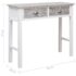 vidaXL Console Table Grey 90x30x77 cm Wood - Image 9