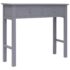 vidaXL Console Table Grey 90x30x77 cm Wood - Image 2