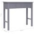 vidaXL Console Table Grey 90x30x77 cm Wood - Image 9
