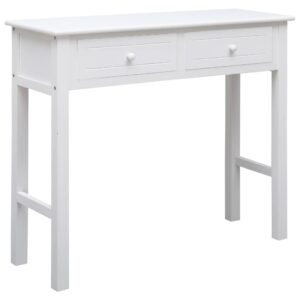 vidaXL Console Table White 90x30x77 cm Wood