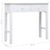 vidaXL Console Table White 90x30x77 cm Wood - Image 9