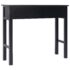 vidaXL Console Table Black 90x30x77 cm Wood - Image 5