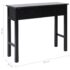 vidaXL Console Table Black 90x30x77 cm Wood - Image 9