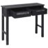 vidaXL Console Table Black 90x30x77 cm Wood - Image 2