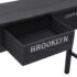vidaXL Console Table Black 90x30x77 cm Wood - Image 6