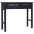 vidaXL Console Table Black 90x30x77 cm Wood - Image 8