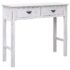 vidaXL Console Table Antique White 90x30x77 cm Wood