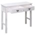 vidaXL Console Table Antique White 90x30x77 cm Wood - Image 2