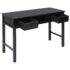 vidaXL Writing Desk Black 110x45x76 cm Wood - Image 4