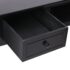 vidaXL Writing Desk Black 110x45x76 cm Wood - Image 7