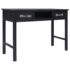 vidaXL Console Table Black 110x45x76 cm Wood - Image 4