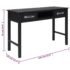 vidaXL Console Table Black 110x45x76 cm Wood - Image 10