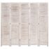 vidaXL 5-Panel Room Divider 175x165 cm Wood - Image 2