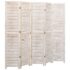 vidaXL 5-Panel Room Divider 175x165 cm Wood - Image 3