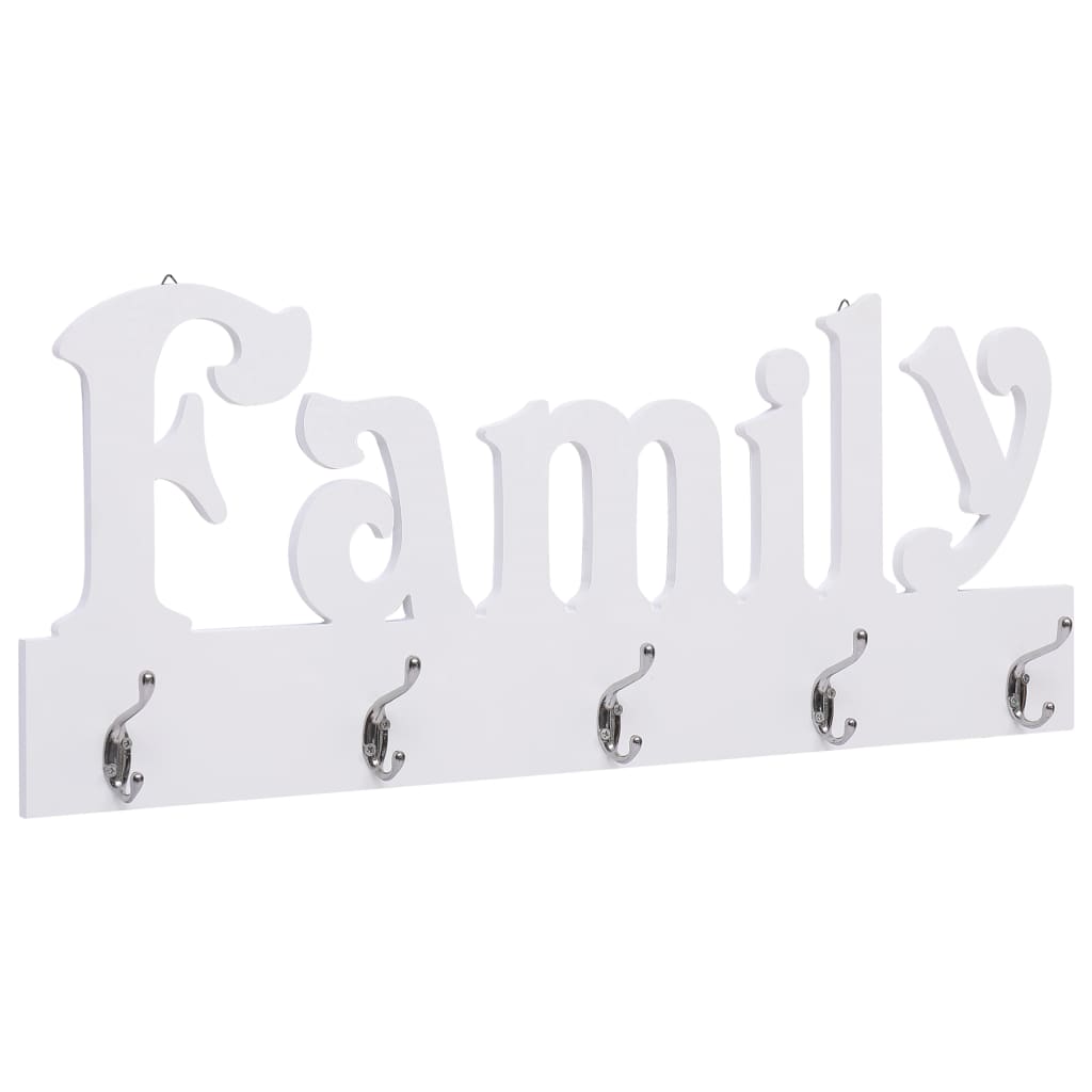 8719883670133_a_en_hd_1 vidaXL Wall Mounted Coat Rack FAMILY 74x29.5 cm - Image 1