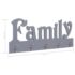 vidaXL Wall Mounted Coat Rack FAMILY Grey 74x29.5 cm - Image 6