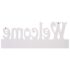 vidaXL Wall Mounted Coat Rack WELCOME White 74x29.5 cm - Image 3