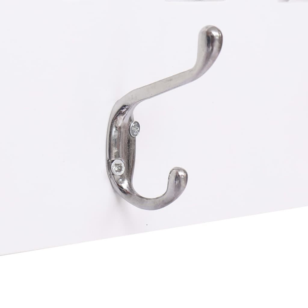 8719883670157_g_en_hd_3 vidaXL Wall Mounted Coat Rack WELCOME White 74x29.5 cm - Image 4