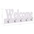vidaXL Wall Mounted Coat Rack WELCOME White 74x29.5 cm - Image 6