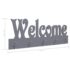 vidaXL Wall Mounted Coat Rack WELCOME Grey 74x29.5 cm - Image 6
