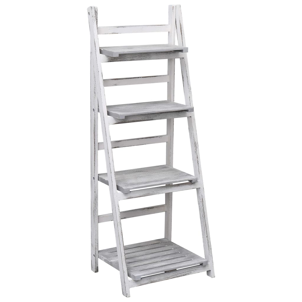 8719883670218_a_en_hd_1 vidaXL 4-Tier Plant Stand Grey 43x33x113 cm Wood - Image 1