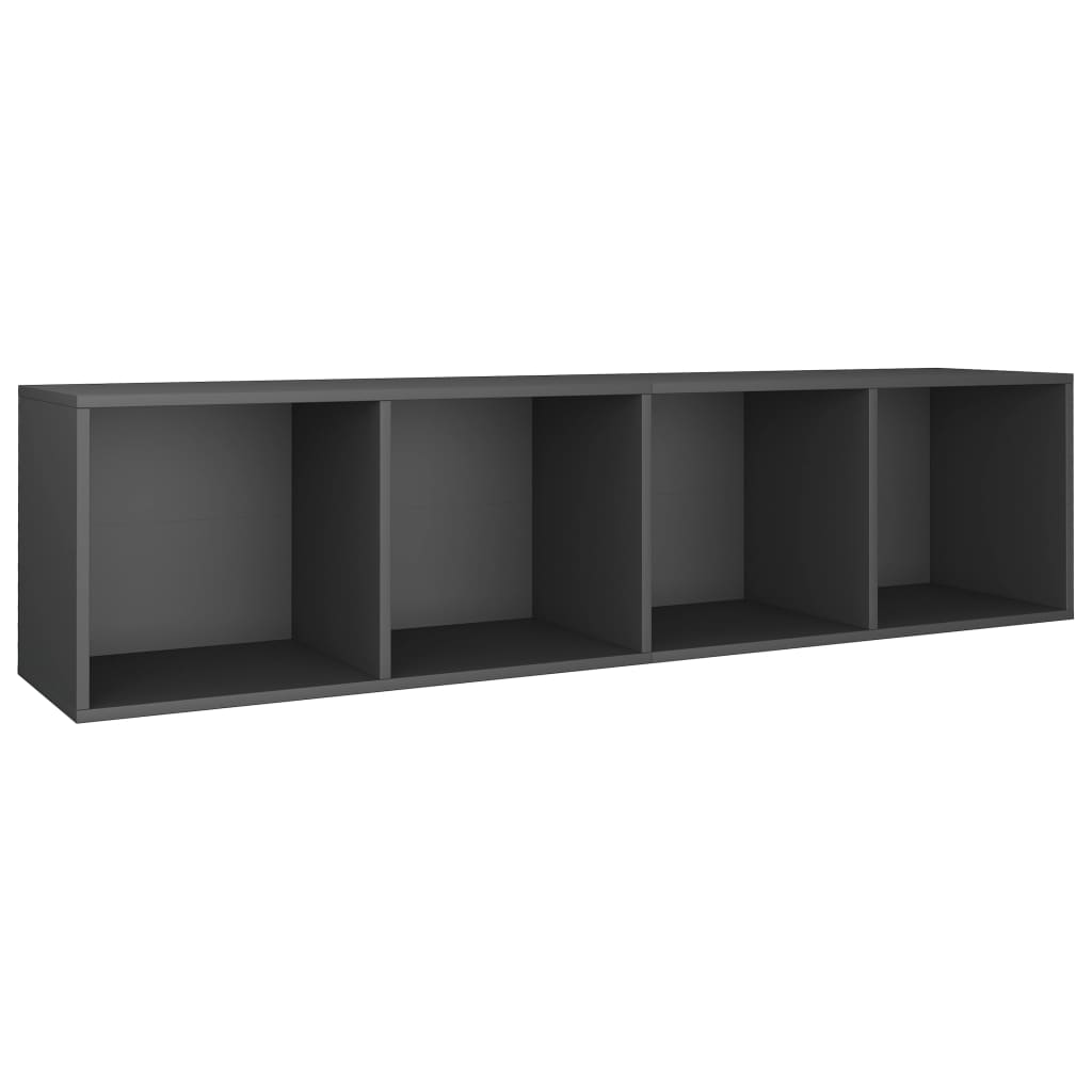 8719883673073_g_en_hd_6 vidaXL Book Cabinet/TV Cabinet Grey 36x30x143 cm Engineered Wood - Image 9