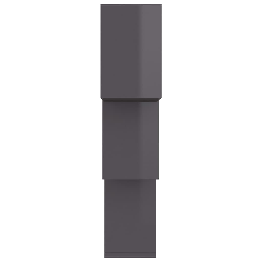 8719883674391_g_en_hd_3 vidaXL Cube Wall Shelves High Gloss Grey 68x15x68 cm Engineered Wood - Image 5