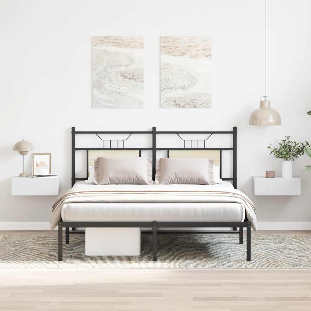 vidaXL Floating Nightstands 2 pcs White 40x30x15cm Engineered Wood