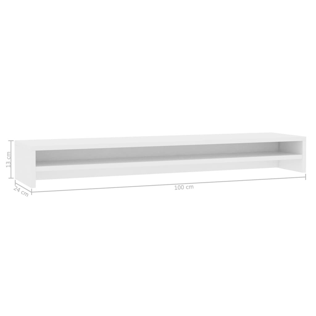 8719883674940_g_en_hd_4 vidaXL Monitor Stand White 100x24x13 cm Engineered Wood - Image 6