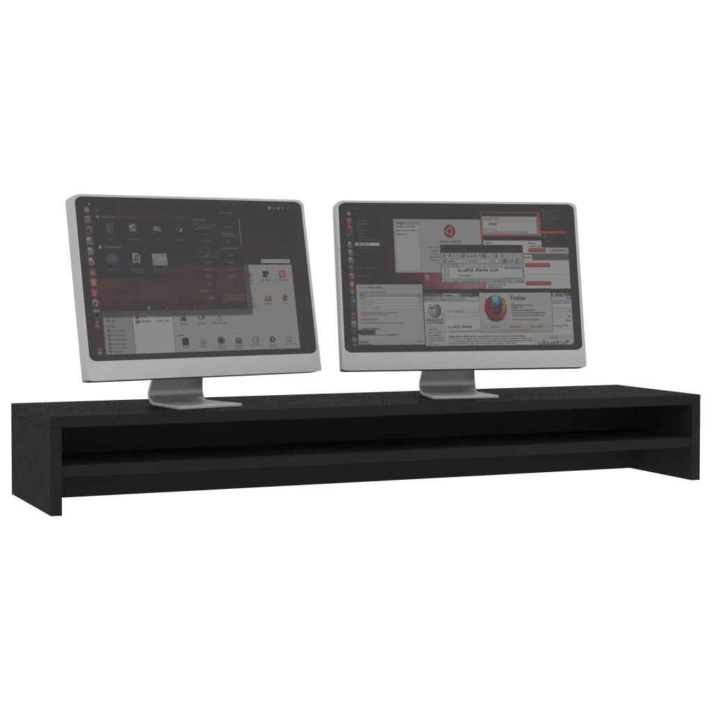 8719883674957_g_en_hd_1 vidaXL Monitor Stand Black 100x24x13 cm Engineered Wood - Image 3