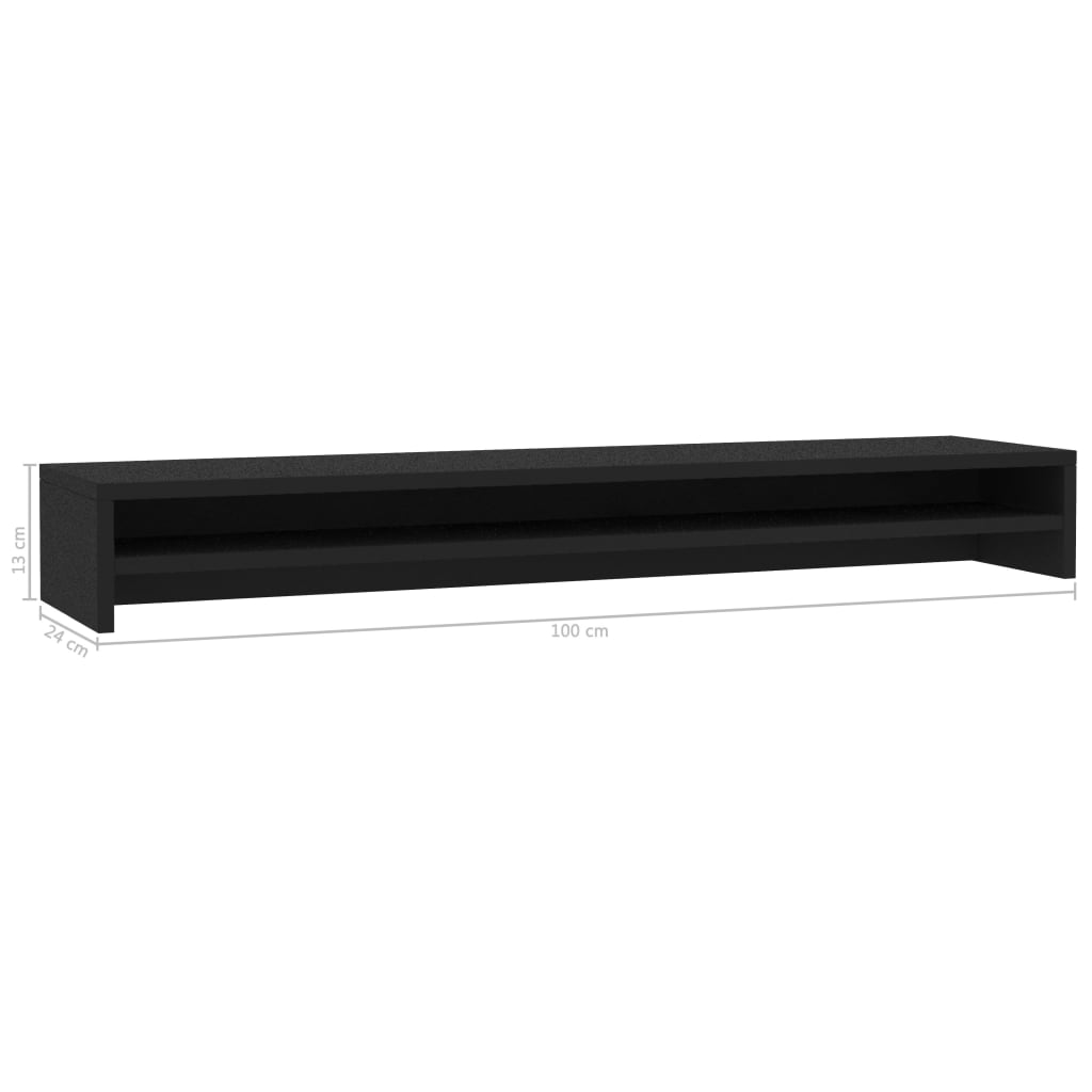 8719883674957_g_en_hd_4 vidaXL Monitor Stand Black 100x24x13 cm Engineered Wood - Image 6
