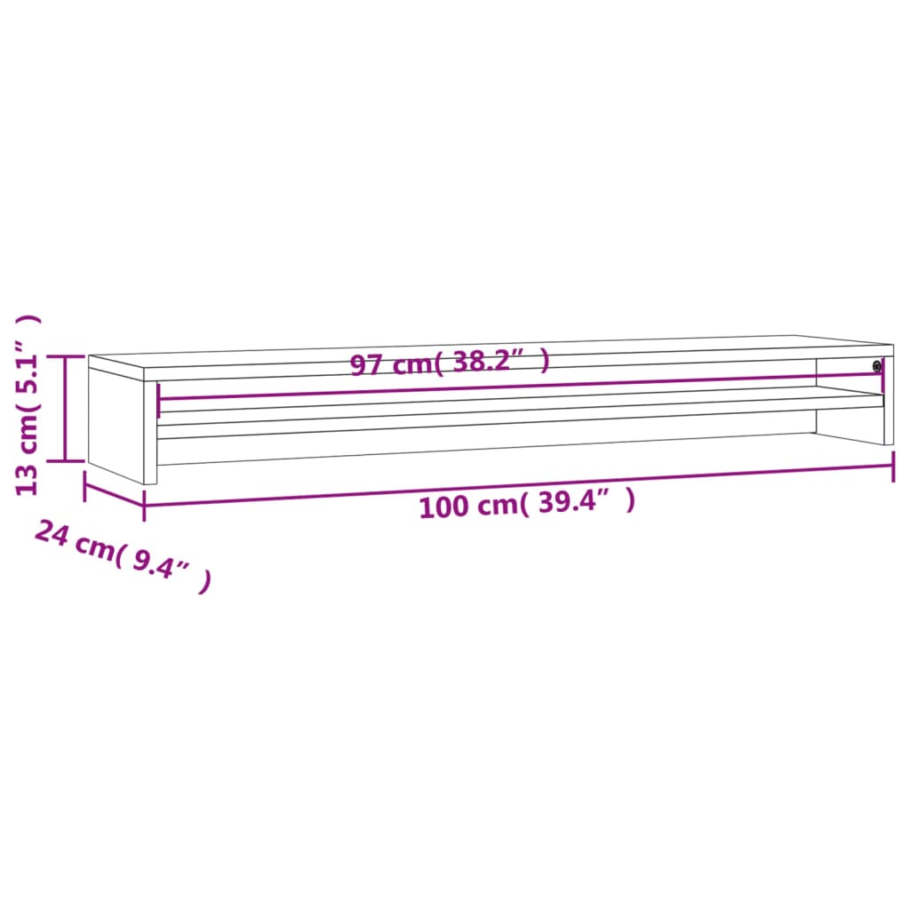 8719883674988_g_en_hd_5 vidaXL Monitor Stand Concrete Grey 100x24x13 cm Engineered Wood - Image 7